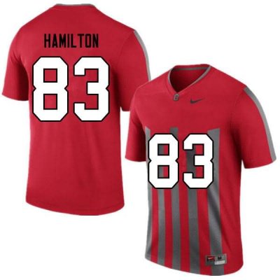 NCAA Ohio State Buckeyes Men's #83 Cormontae Hamilton Retro Nike Football College Jersey PWJ6145HW